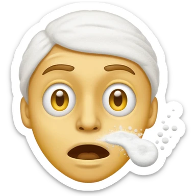 Emoji qui snif de la drogue sticker