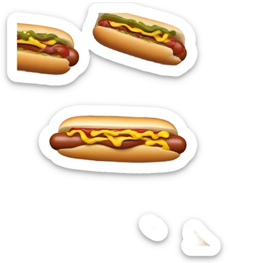 Hotdog sticker