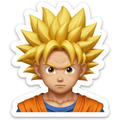 Goku super saiyan god sticker