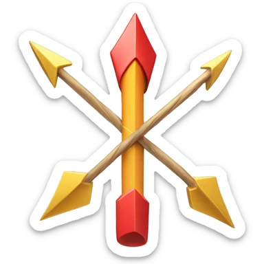 beautiful 3D arrow wrapped sticker