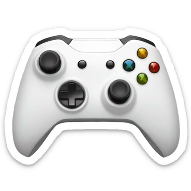 White Xbox controller sticker