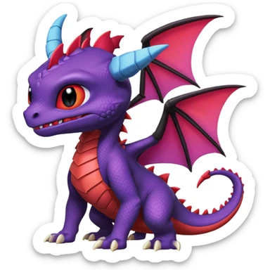 Spyro-Cynder-Toothless-Stitch-Pokémon-Fakémon-creature-hybrid sticker
