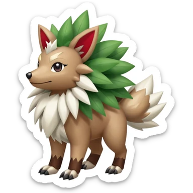 Shiny Zigzagoon-Shaymin-hybrid, full body sticker