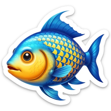 3 eyed fish with the number 10000 in it sticker