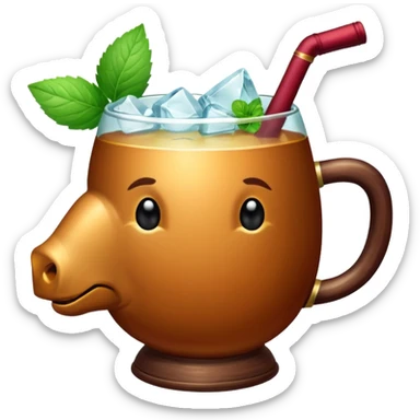 Wine mule sticker