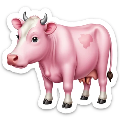 cow udder sticker