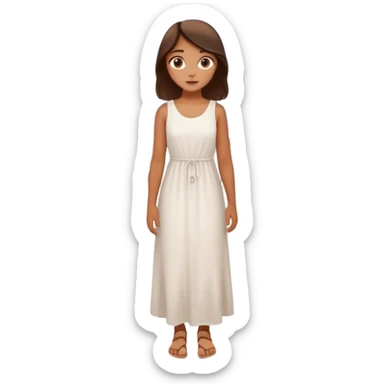 santorini girl sticker