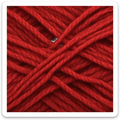 Red ball of wool sticker