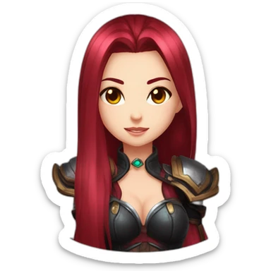 Katarina league of legends sorry sfw sticker