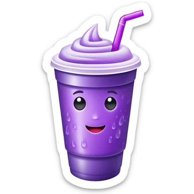 purple drink in styrofoam cup sticker
