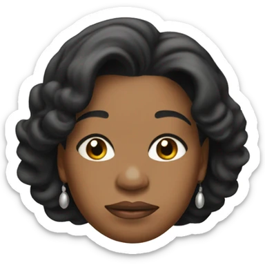 oprah winfrey with sad face sticker
