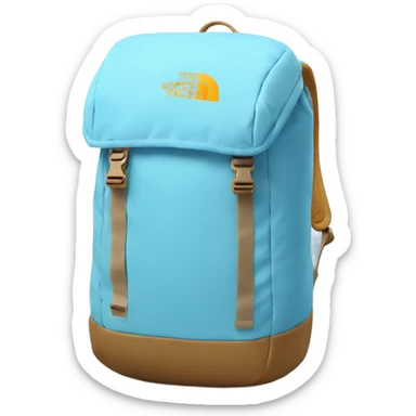 light blue everyday north face backpack sticker