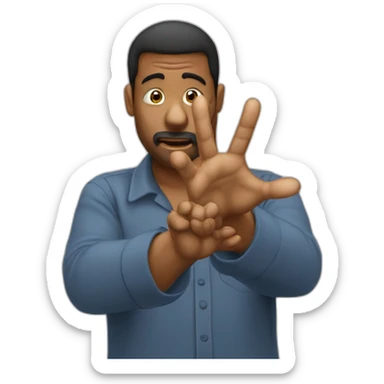 Meme du mec qui a les mains sur la tête et qui est choqué sticker