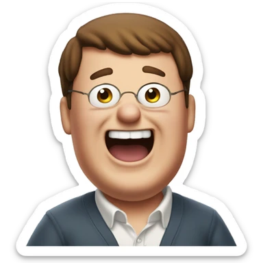 peter griffin laughing sticker