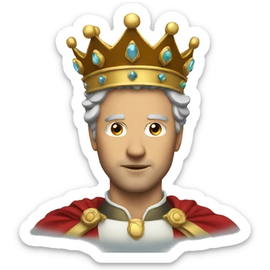 Lord with a crown sticker