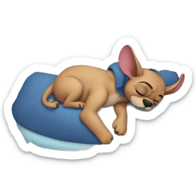 Stitch sleeping sticker