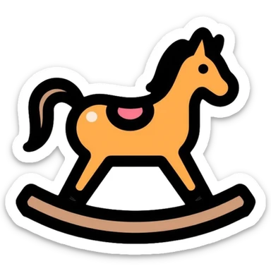 rocking horse sticker