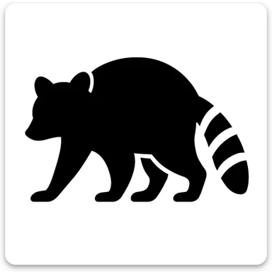 Raccoon sticker