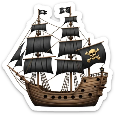pirate ships sticker