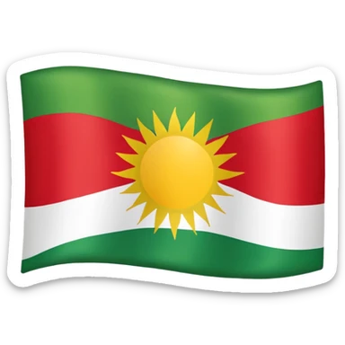 Kurdistan flag. sticker