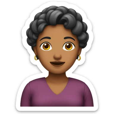 Mujer enojada  sticker