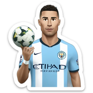 ronaldo manchester city sticker