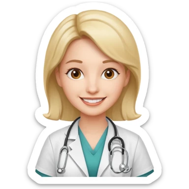 doctora mujer sticker
