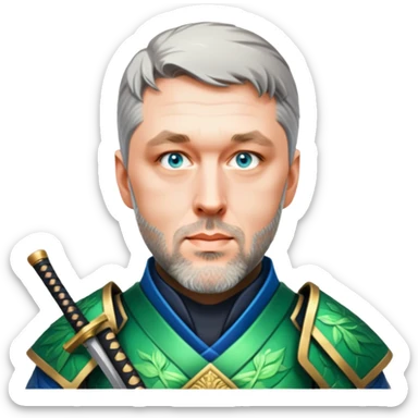 Emerald Samurai sticker