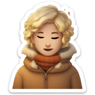 cozy autumn sticker