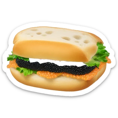 Caviar sandwhich sticker