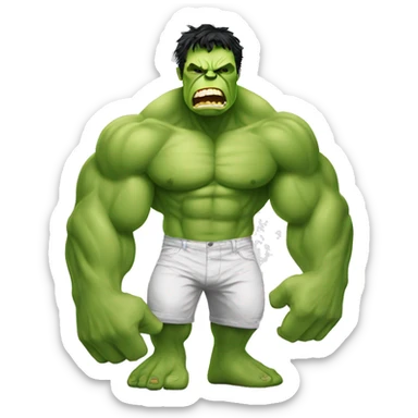 Hulk avec des bras de banane sticker