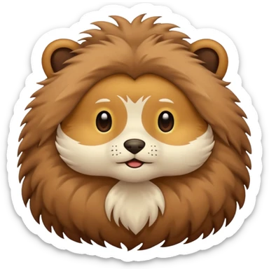 furry clothes sticker