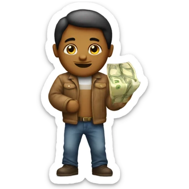 an emoji for  free cash on delivery sticker