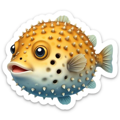 puffer fish  sticker