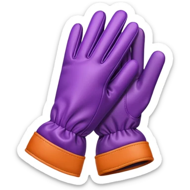 colored gloves sticker