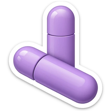 lilac pill sticker