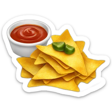 nachos with sause sticker