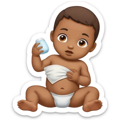 Baby poop sticker