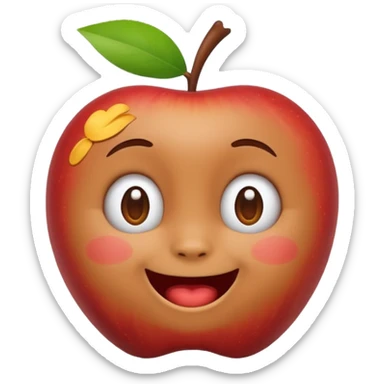 Labubu character as an emoji, simple and expressive, apple style sticker