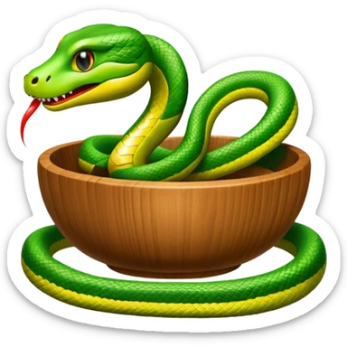 Buatkan saya emoji tema ular dan cawan sticker