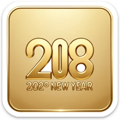 happy new year 2026 logo sticker