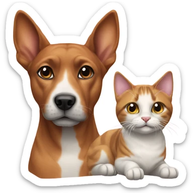 realistic indoor cat and dog sticker