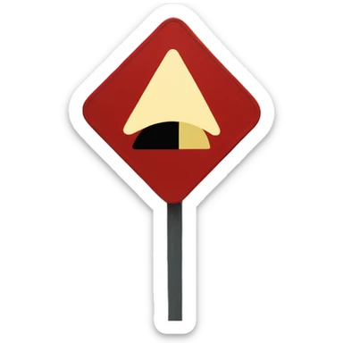 yield sign sticker