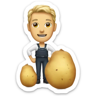 balerine with potato sticker