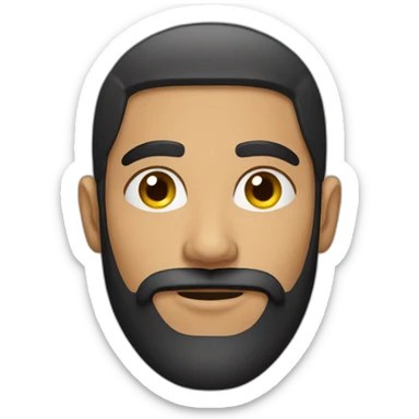 young Arab man with a thick beard sticker