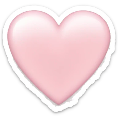 light pink heart sticker