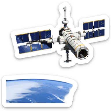 Tiangong orbital station in orbit sticker