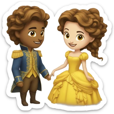 La belle et la bête  sticker