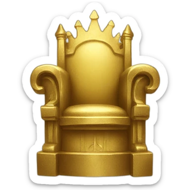 Golden throne  sticker