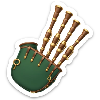 Scottish bagpipes sticker